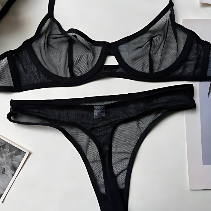 Hot Lace Bralette & Panty Set – Sexy, Elegant Lingerie for Women