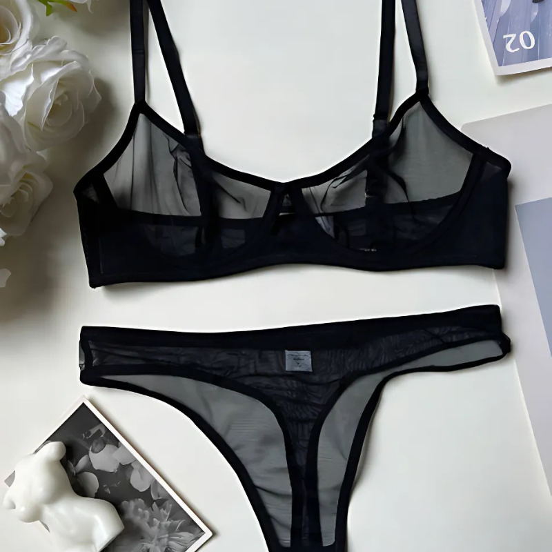 Hot Lace Bralette & Panty Set – Sexy, Elegant Lingerie for Women