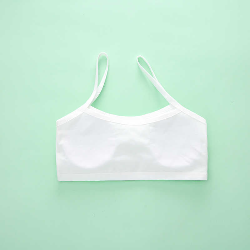 Casual Wire-Free Sports Bra for Teen Girls – Letter Print Training Bra, Free Size