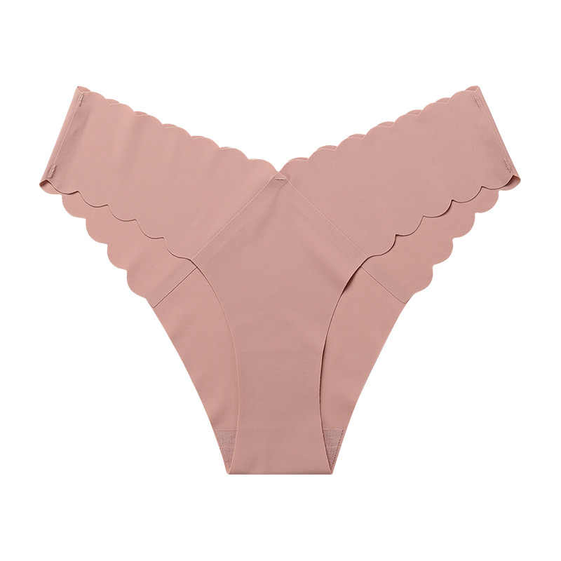 Women’s Ice Silk V-Waist Seamless Thong – Soft, Sexy & Invisible Fit